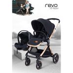 Huggy Revo 5 In 1 Çift Yönlü Travel Sistem Bebek Arabası Siyah