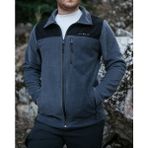 Huğlu Outdoor Iki Renkli Robalı Polar Hırka - Füme