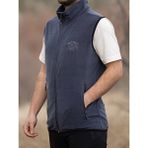 Huğlu Outdoor Kartal Nakışlı Polar Yelek - Füme - S