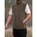 Huğlu Outdoor Kartal Nakışlı Polar Yelek - Haki - XL