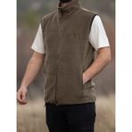 Huğlu Outdoor Kartal Nakışlı Polar Yelek - Haki - XS