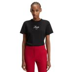 HUGO Bisiklet Yaka T-Shirt, M, 5003335802, Siyah, Kadın