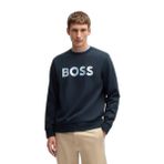 Hugo Boss Erkek Rahat Kesim Yuvarlak Yaka Kısa Kollu%100 Pamuklu Lacivert Sweatshirt 50531310-404, L