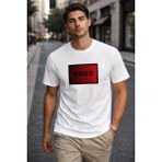 Hugo Boss Erkek T-Shirt - Beyaz 01 - L