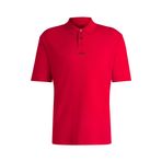 Hugo Erkek Dangula Polo Tişört, Pamuk Pike, Logo Baskılı, Pink694, M