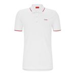 HUGO Erkek Polo Gömlek, Beyaz 100., S