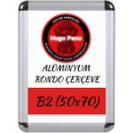 Hugo Kırtasiye B2 Rondo Çerçeve Alüminyum (50X70) - Gri