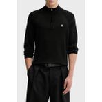 Hugo Logolu Regular Fit Yarım Fermuarlı Dik Yaka Kazak Erkek Kazak 50543786 001 - Siyah