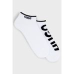 Hugo Logolu Streç Pamuklu 2 Pack Çorap Erkek Çorap 50468111 100 - 43 - 46 - Beyaz - Siyah