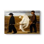 Hugo Simberg - Yaralı Melek Tablosu 90 x 60