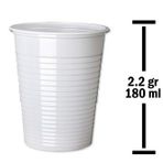 HUHTAMAKİ BARDAK PLASTİK BEYAZ 180 CC EKO OTOMAT 2.2 GR 2800 ADET 001430