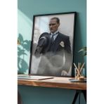 Huhuli Mustafa Kemal Ataturk Baskili Tablo HUHU500 - 50 x 70 - 000-Siyah