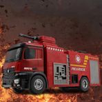 Huına 1-14 2.4G Full Fonksiyon Sesli ve Işıklı 1562 22 Kanal Yüksek Kalite RC Model Uzaktan Kumandalı Yangın Söndürme İtfaiye Kamyonu