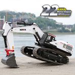 Huına 1/14 Profesyonel 2022 22 Kanal Rc Model 4 Farklı Kepçeli Ekskavatör Kazıcı Uzaktan Kumandali Çok Fonksiyonlu İş Makinası - 2.4g Sesli & Işıklı