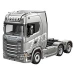 HUINA 1501 Scania 770S 1/18 19CH Çekici Tır Kamyon Profesyonel Uzaktan Kumandalı İş Makinesi İnşaat Aracı Hauler Truck Gri - Sesli ve Işıklı