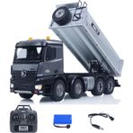 HUINA 1536 Pro 1/14 8x4 Yüksek Kalite RC Model Damperli Kamyon Uzaktan Kumandalı Metal İş Makinesi
