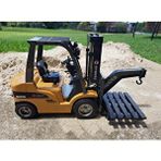 Huina 1577 1/10 Yüksek Kalite Rc Model Forklift Vinç Uzaktan Kumandalı Metal İş Makinası - 2.4g 8 Kanal Full Fonksiyon Sesli Ve Iş