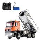 HUINA 1598 1/14 14CH 6x6 FULL METAL RC RC Model Profesyonel Uzaktan Kumandalı Damperli Kamyon İş Makinası - 2.4G Full Fonksiyon Sesli ve Işıklı