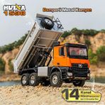 Huina 1598 1/14 14ch 6x6 Full Metal RC Uzaktan Kumandalı Damperli Kamyon İş Makinası