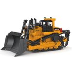 Huına 1700 1/40 Kumandasız Sergilenmeye Hazır Diecast Metal Ekskavatör Buldozer İş Makinası