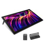 HUION Kamvas Pro 27 4K UHD ekran tablet, PenTech 4.0, 2. nesil kazınmış cam, tam lamine grafik tablet, %98 Adobe RGB çoklu dokunmatik ekran, sanatçılar için