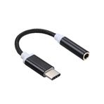 HUIOP Adaptör Type-C - Jack 3.5mm AUX Ses Kablosu Dönüştürücü Adaptör USB-C Erkek - 3.5mm Kulaklık Dişi Jack Değiştirme için