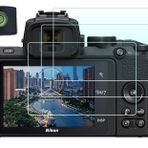 HUIPUXIANG Nikon Z50 Kamera için Ekran Koruyucu Folyo Flaş Pabucu Kaplamalı, 0,3 mm, Yüksek Çözünürlük, 9H Sertlik, Optik LCD Ekran Birinci Sınıf Cam Koruyucu Kılıf [3 + 1 Paket]
