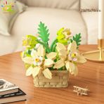 Huiqibao Moc Buket Saksı Bitki Mikro Yapı Taşları Ebedi Çiçek Modeli Diy Ev Masası Dekorasyon Tuğla Oyuncak Çocuklar Için Renk: No.85/beden: Kutu ile (Yurt Dışından) - 100 Parça