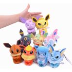 Huizongxu 10 cm Pokemon Eeveelution Peluş Anahtarlık Dolması Kolye Oyuncaklar Karikatür Pokemon Gitmek Psyduck Peluş Anime Vaporeon Sylveon Bebekler Çocuklar Hediyeler (Yurt Dışından) - Renkli