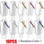 Huizongxu 10PC 50ML Taşınabilir El Dezenfektanları Şişeleri Basın Şişeleri Sıvı/jel Sabunluklar Asılı Ters Şişe Seyahat Için (Yurt Dışından) - Beyaz - Siyah