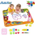 Huizongxu Hellokimi Su Çizim Matı Doodle Mat Yazma Boyama Paspaslar Kurulu 4 Sihirli Kalemler Eğitici Oyuncak Büyük Boy 90X60CM Çocuklar Için Eğitici Oyuncaklar (Yurt Dışından) - Kutu Oyunları