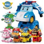 Huizongxu Kore Karikatür Robocar Poli Aksiyon Figürü Dönüşüm Robot Oyuncaklar Anime El Deformasyon Araba Uçak Oyuncaklar Hediye (Yurt Dışından) - Renkli