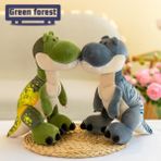 Huizongxu Sevimli Dinozor Peluş Sevimli 3D T-Rex Peluş Oyuncak Çocuklar Için Mükemmel Noel Hediyesi Yumuşak Doldurulmuş Dinozor Yastık Kızlar Için Karikatür Dinozor Peluş Bebek Süsleme (Yurt Dışından) - Renkli