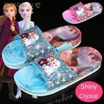 Huizongxu Yaz Dondurulmuş Anna Elsa Kızların Ayakkabıları Güzel Karikatür Prenses Düz Ayakkabı Çocuk Plaj Ev Ayakkabıları Payet Terlik Çocuk Sandaletleri (Yurt Dışından) - Kutu Oyunları