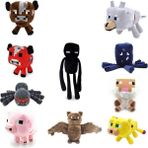 Huizongxu Yeni Minecrafter Peluş Oyuncaklar Enderman Ocelot Domuz Koyun Yarasa Mooshroom Kalamar Örümcek Kurt Hayvan Yumuşak Dolması Bebekler Çocuk Oyuncak Hediye (Yurt Dışından) - Renkli