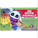 Hüke Trend Rope Animals Ipli Hayvanlar Kutu Oyunu - Renkli