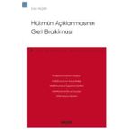 Hükmün Açıklanmasının Geri Bırakılması - Ceza Hukuku Monografileri Can Yalçın 2021/04