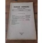 Hukuk Dergisi Cilt:ı,Sayı:1 Nisan 1944 "Milli Koruma Kanunu-Kira Akitleri-Tehliye" (Sahafiye Kitap)
