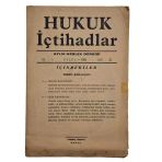 Hukuk İçtihadlar Aylık Meslek Dergisi Yıl: 4 Eylül 1955 Sayı: 33 (İkinci El)