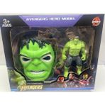 Hulk Figür ve Maske Set Yeni Model Hulk Oyuncak Figür Işıklı Maske - Tuka - Renkli