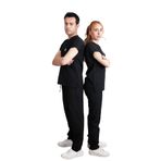 hultabs BS Uniforma V Yaka Üst ve Alt Pantolon Unisex Medikal Doktor-Hemşire-Veteriner-Diş Hekimi Üniforması Medical Scrubs Cerrahi Alt Üst Takım Beyaz,Yeşil,Lacivert,Mavi,Gri,Füme (Lacivert, M)