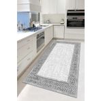 Hülya Home Mutfak Halısı Geometrik İskandinav Eskitmeli Dijital Baskı Yıkanabilir Kaymaz Taban 8170MUTFAKHULYA