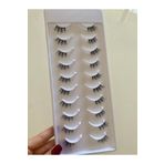 hulyabeauty 10 çift yarım kirpik gerçek saç doğal model