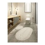 Hüma çeyiz Tafting 2'li Banyo Paspasi Halisi Pelus Hall Klozet Takimi Ebatlar 50.60 - 60.100