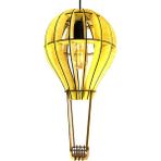 Hüma Çocuk Genç Odası Için Doğal Ahşap Mdf 3D Puzzle Lazer Kesim Uçan Balon Avize - 1