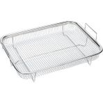 Humble 1 Adet Hava Fritöz Sepeti Fırın, Paslanmaz Çelik Izgara Sepeti, Yapışmaz Örgü Sepet, Hava Fritöz Tepsisi Tel Raf Sepeti (Yurt Dışından) - Silver