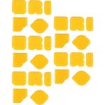 Humble 25 Adet Kazıyıcı Alet Kiti Derz Seti Yumuşatma Mala Harç Sökücü Silikon Derz Derz Dolgu Yumuşatma Spatula (Yurt Dışından) - Yellow - Sarı