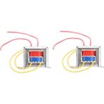 Humble 2x Ac 220V - Ac 9V Nokta Kaynakçı Güç Kaynağı Trafosu -D01 100A/40A Nokta Kaynak Kontrol Kartı (Yurt Dışından) - Gümüş