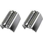 Humble 2x Yedek Tıraş Makinesi Kafası Braun 52S Serisi 5 Elektrikli Tıraş Makinesi Folyo ve Kesici Kaseti 5020S 5030S 5040S 5050S 5070S (Yurt Dışından) - Gümüş