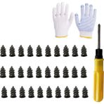 Humble 32 Adet Vakum Lastik Tamir Lastik Çivi Seti Motosiklet Içsiz Lastik Tamir Çivileri Kendinden Lastik Tamir Lastik Filmi Tırnak B (Yurt Dışından) - Black - Siyah